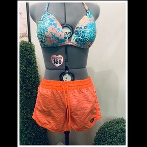 Hurley Coral Drawstring Swim Shorts